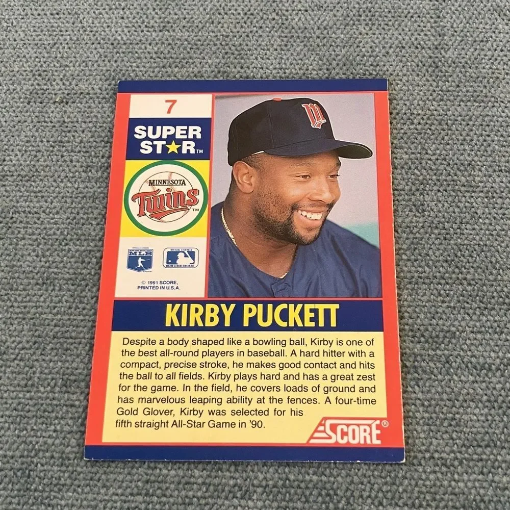 1991 Score Minnesota Twins Baseball Card Trading Card